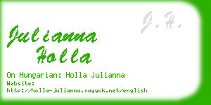 julianna holla business card